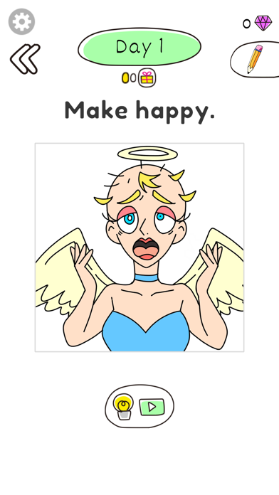 Draw Happy Angel Puzzle Game official store screenshot 1