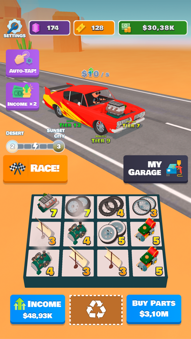 Idle Racer Tap Merge Race official store screenshot 2
