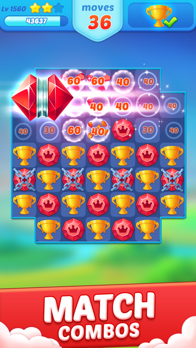 Jewel Crush Match 3 Games official store screenshot 2