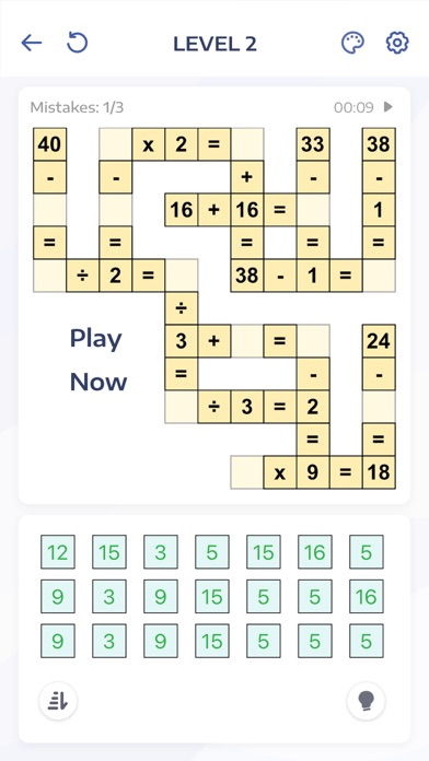 Math Puzzle Games Crossmath official store screenshot 2