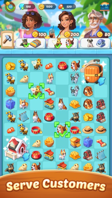 Seaside Escape Merge Story official store screenshot 2