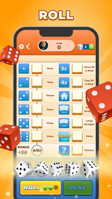 Yatzy The Classic Dice Game official store screenshot 1
